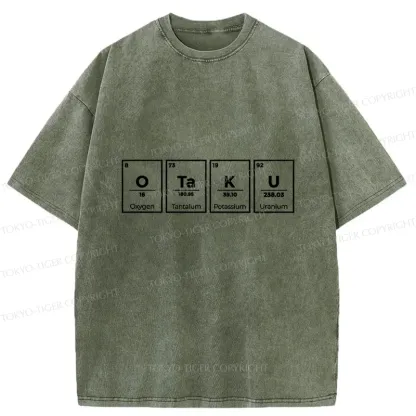 Tokyo-Tiger OTAKU Element Table Washed T-Shirt