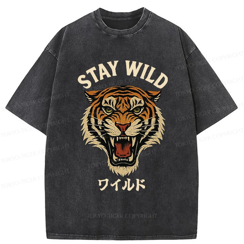 Tokyo-Tiger Wild Tiger Washed T-Shirt