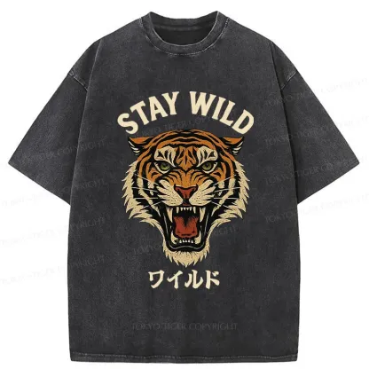 Tokyo-Tiger Wild Tiger Washed T-Shirt