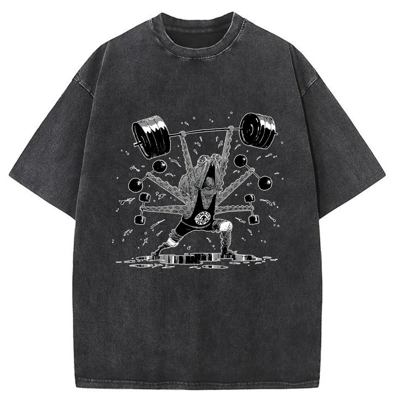 Tokyo-Tiger Octopus Is Working Hard Washed T-Shirt