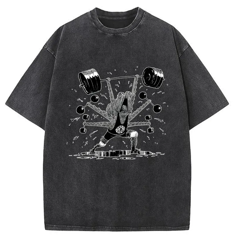Tokyo-Tiger Octopus Is Working Hard Washed T-Shirt