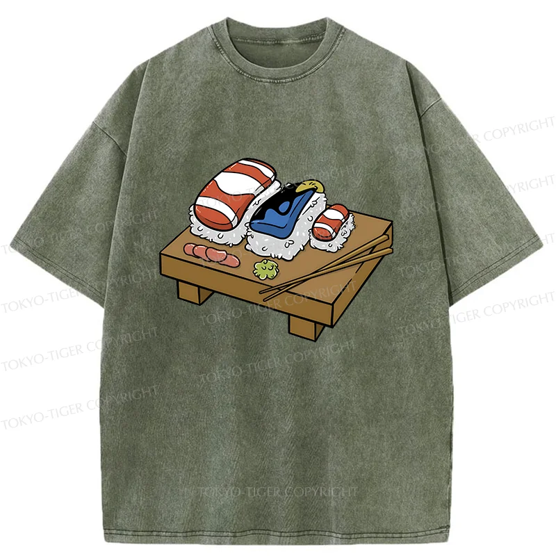 Tokyo-Tiger Fish's Fate Washed T-Shirt