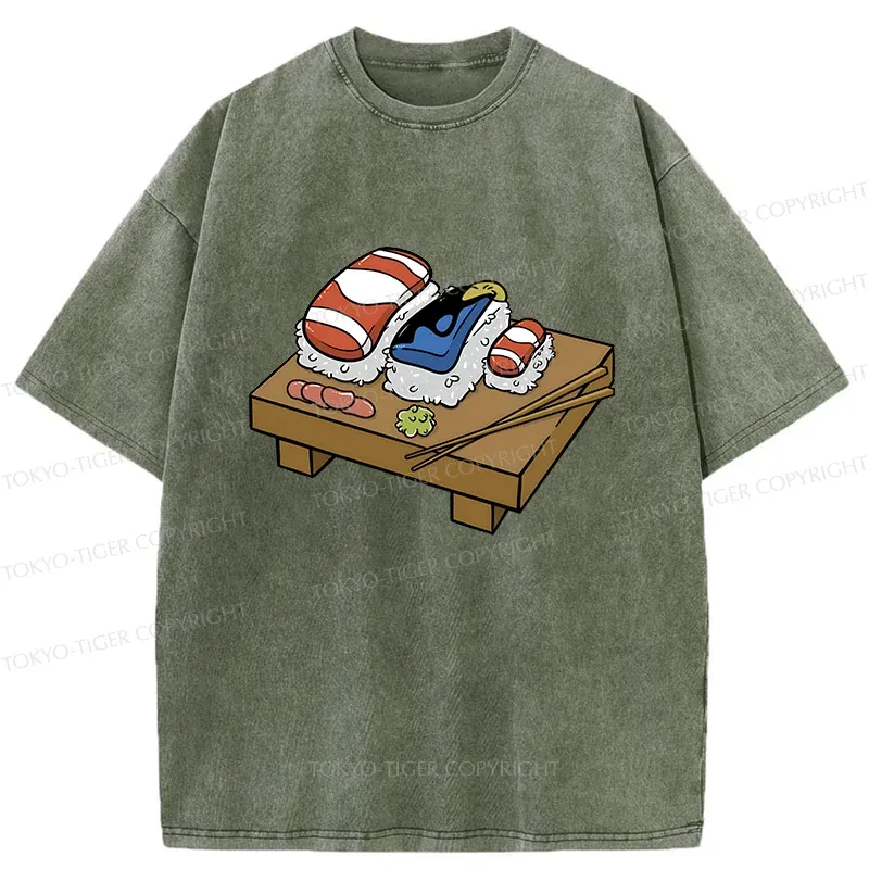 Tokyo-Tiger Fish's Fate Washed T-Shirt