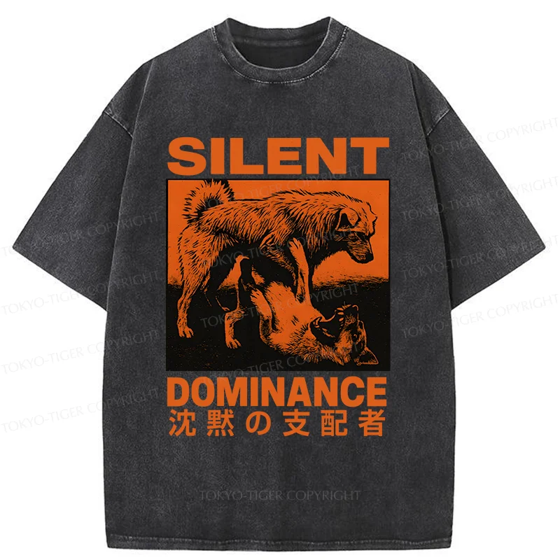 Tokyo-TigerSilent Dog King Washed T-Shirt