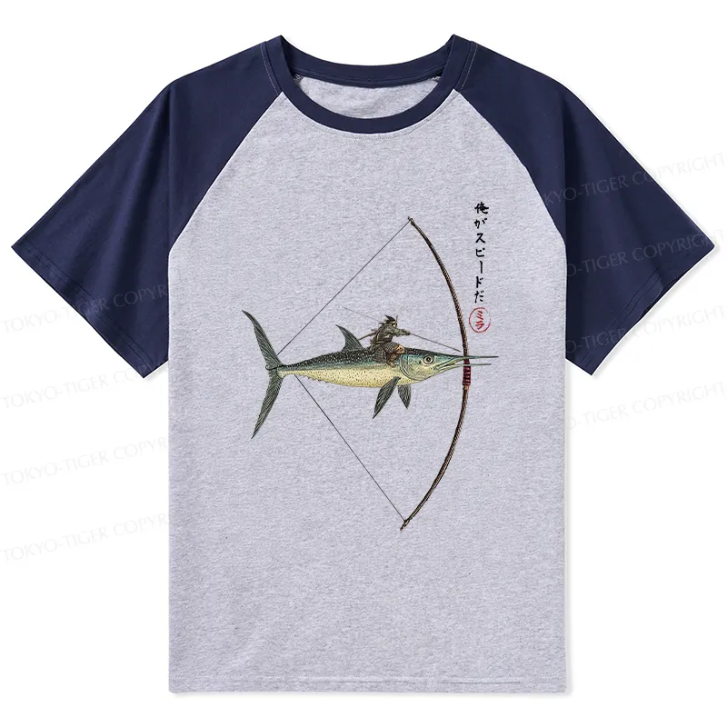 Tokyo-Tiger I Am Speed Raglan T-shirt