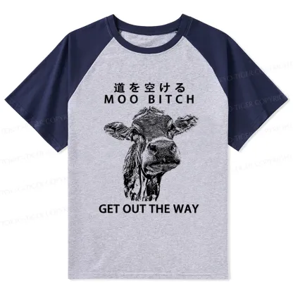 Tokyo-Tiger Funny Cow Raglan T-shirt