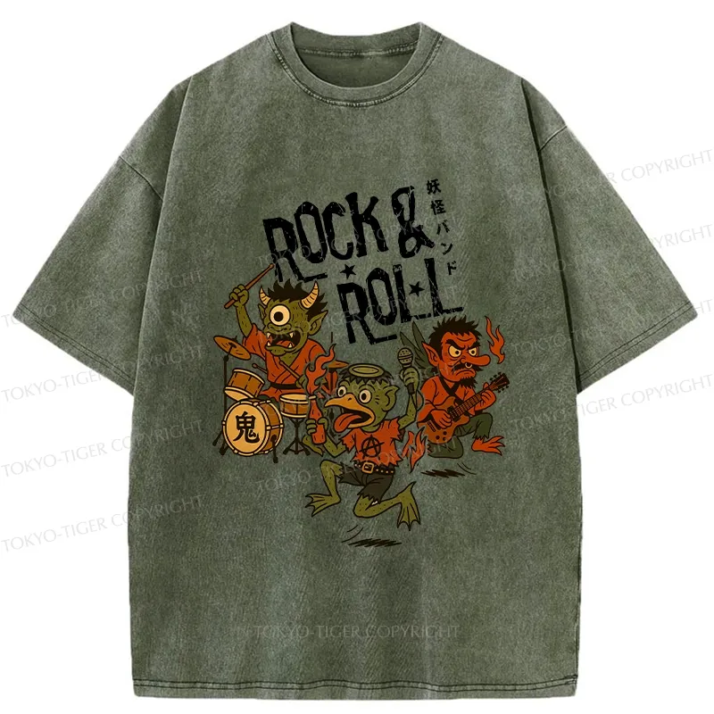 Tokyo-Tiger Yokai Band Washed T-Shirt