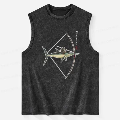 Tokyo-Tiger I Am Speed Washed Tank