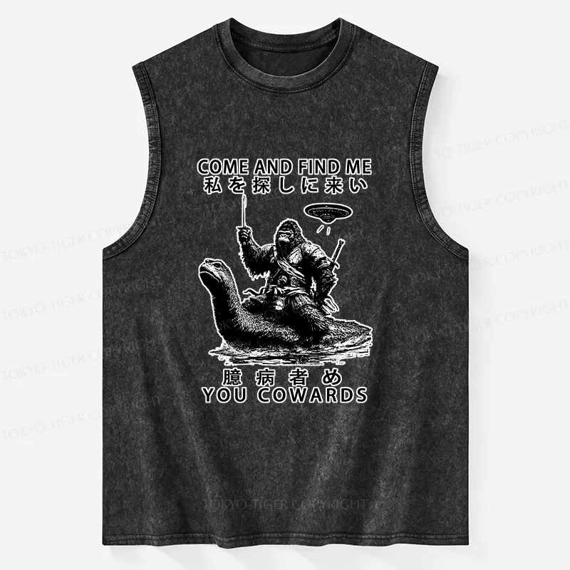 Tokyo-Tiger Can You Find Us Washed Tank