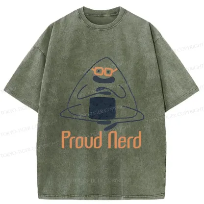 Tokyo-Tiger Onigiri Nerd Washed T-Shirt