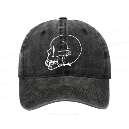 Tokyo-Tiger Funny Cat Eating Fish Washed Cap