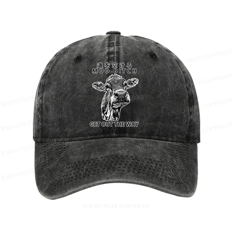 Tokyo-Tiger Funny Cow Washed Cap
