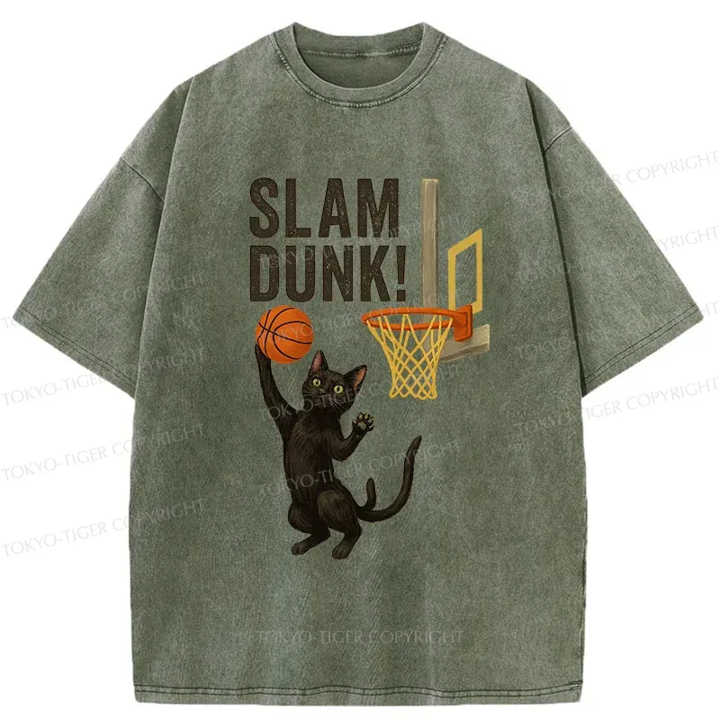 Tokyo-Tiger Black Cat Is Shooting Washed T-Shirt