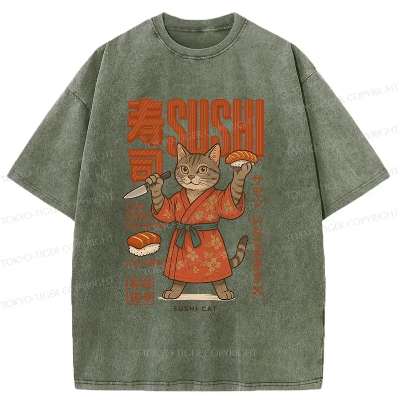 Tokyo-Tiger Japan Bonsai Washed T-Shirt Sale