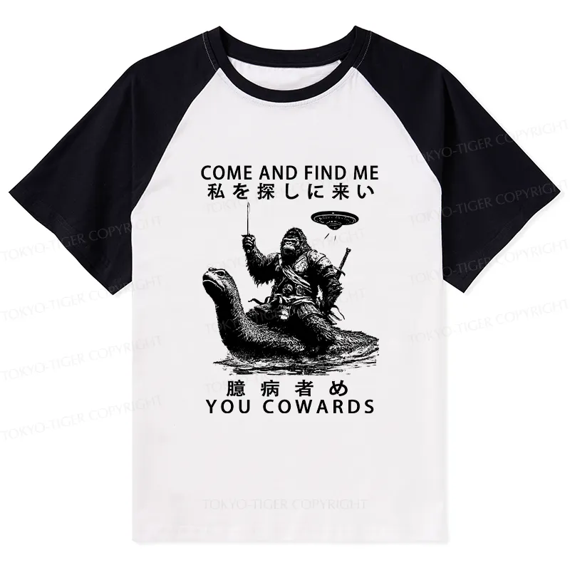 Tokyo-Tiger Can You Find Us Raglan T-shirt Sale