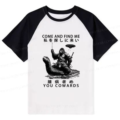 Tokyo-Tiger Can You Find Us Raglan T-shirt