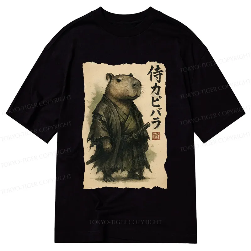 Tokyo-Tiger Capybara Samurai Classic T-Shirt