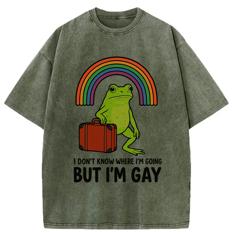 Tokyo-Tiger I Dont Know Frog Washed T-Shirt