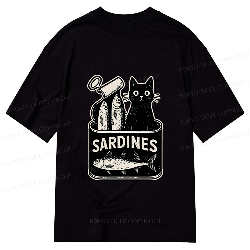 Tokyo-Tiger Cat And Canned Fish Classic T-Shirt