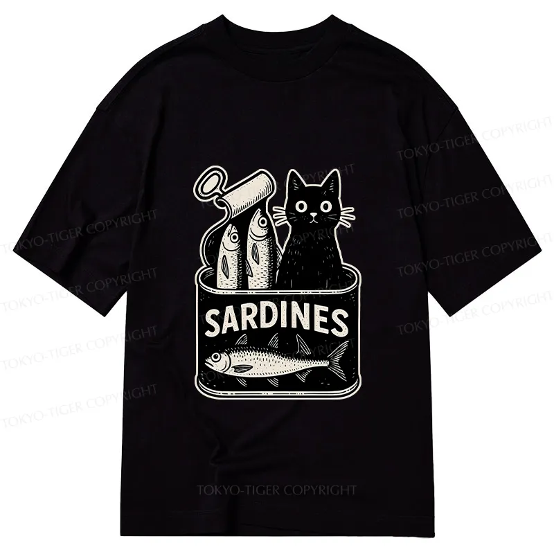 Tokyo-Tiger Cat And Canned Fish Classic T-Shirt