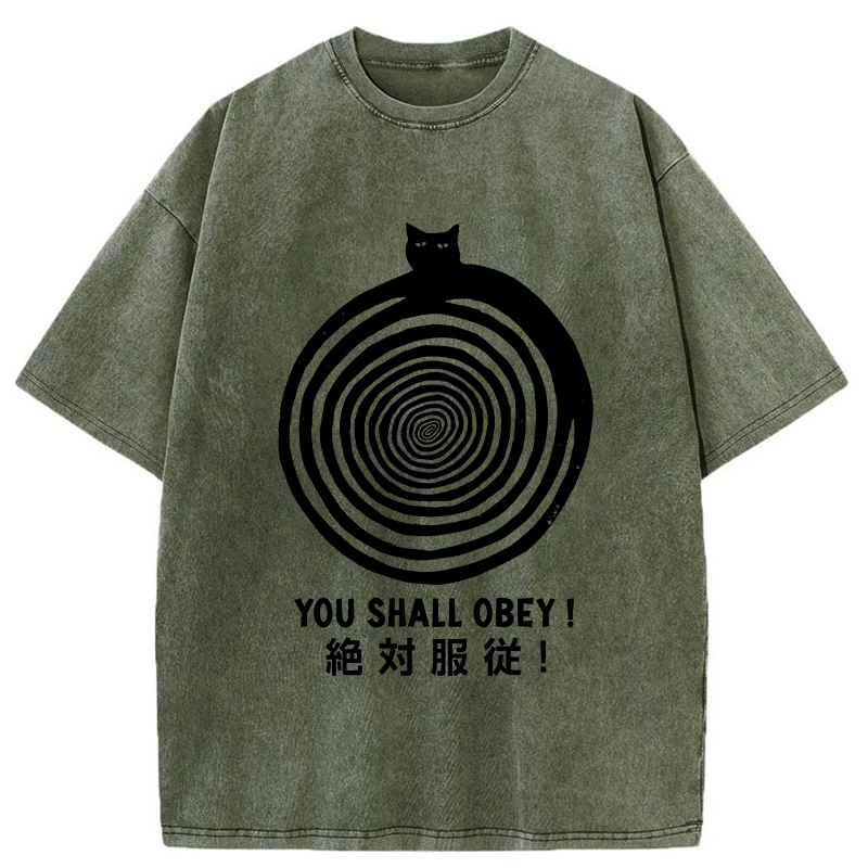 Tokyo-Tiger You Must Absolutely Obey Washed T-Shirt
