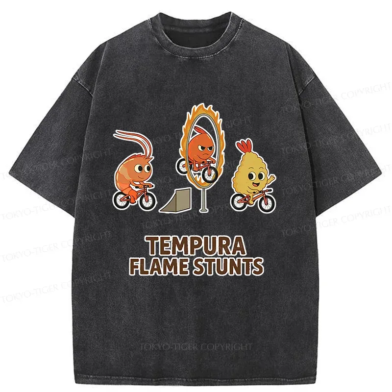 Tokyo-Tiger Tempura Acrobatic Washed T-Shirt