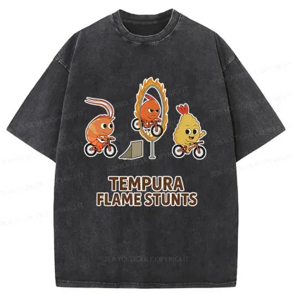 Tokyo-Tiger Tempura Acrobatic Washed T-Shirt