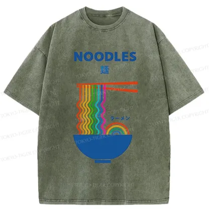 Tokyo-Tiger Rainbow Ramen Washed T-Shirt