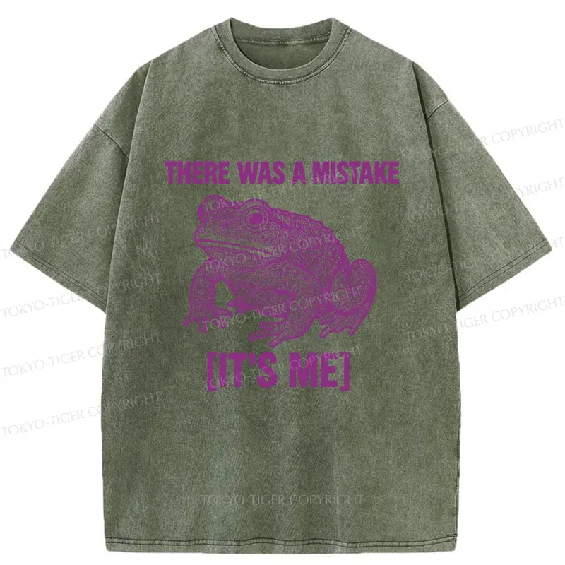 Tokyo-Tiger Mistake Frog Washed T-Shirt