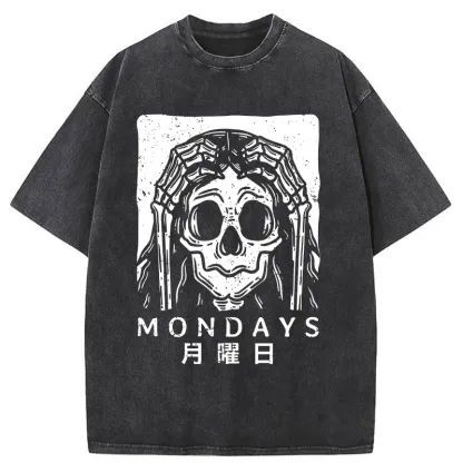 Tokyo-Tiger Painful Monday Washed T-Shirt