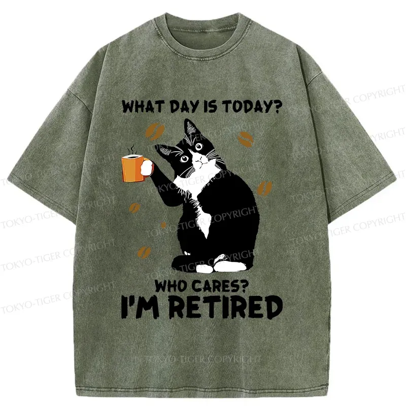 Tokyo-Tiger Retired Cat Washed T-Shirt