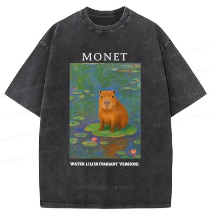 Tokyo-Tiger Monet's Capybara Washed T-Shirt