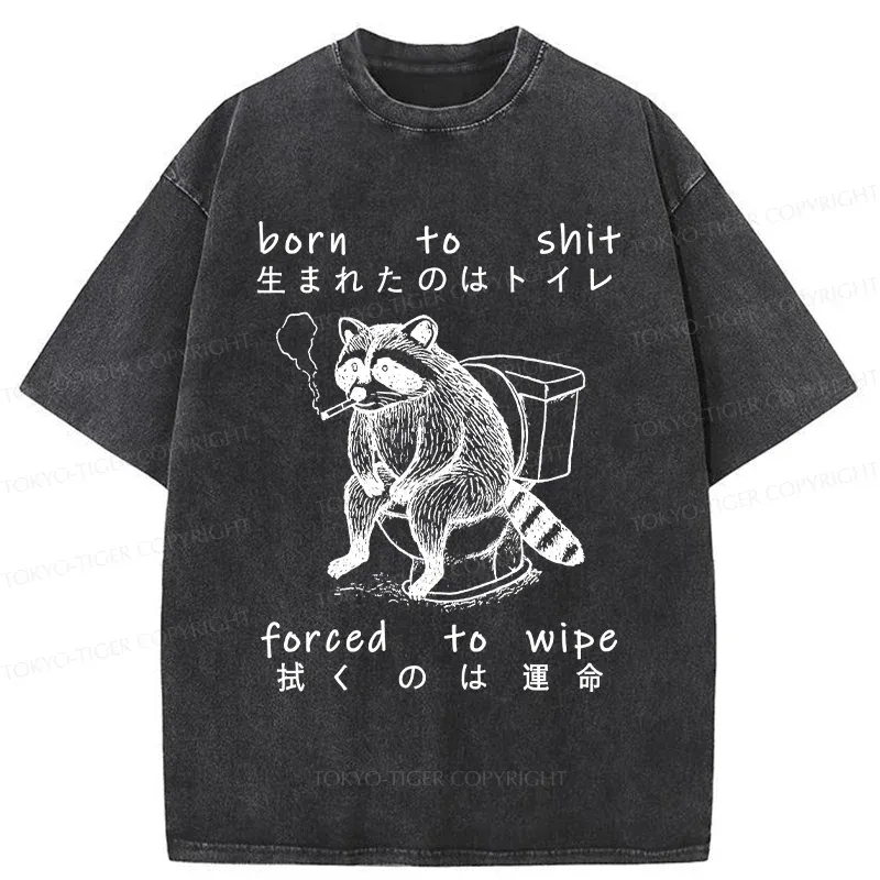 Tokyo-Tiger Decadent Raccoon Washed T-Shirt