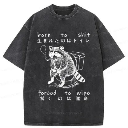 Tokyo-Tiger Decadent Raccoon Washed T-Shirt