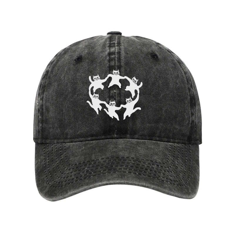 Tokyo-Tiger Leisure Cats Japanese Washed Cap Sale