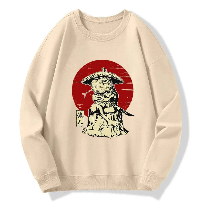 Tokyo-Tiger Rounin Japanese Frog Samurai Sweatshirt