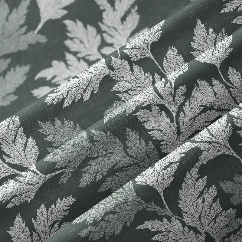 Tokyo-Tiger Vibrant Fern Silhouettes Button-up Shirt