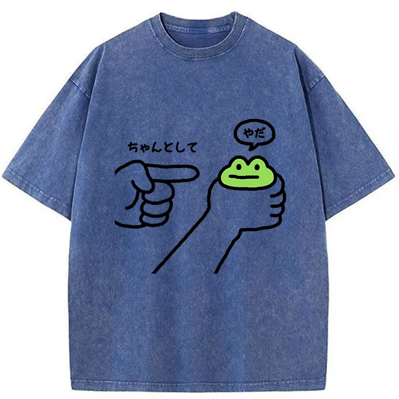 Tokyo-Tiger Japanese Dishonest Frog Washed T-Shirt