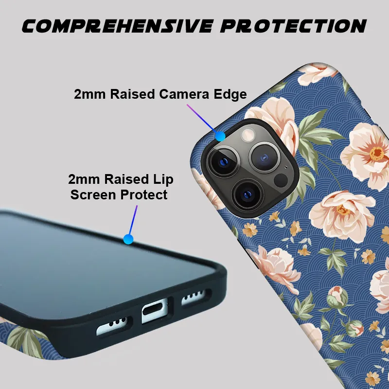 Tokyo-Tiger Flowers In The Waves Phone Case