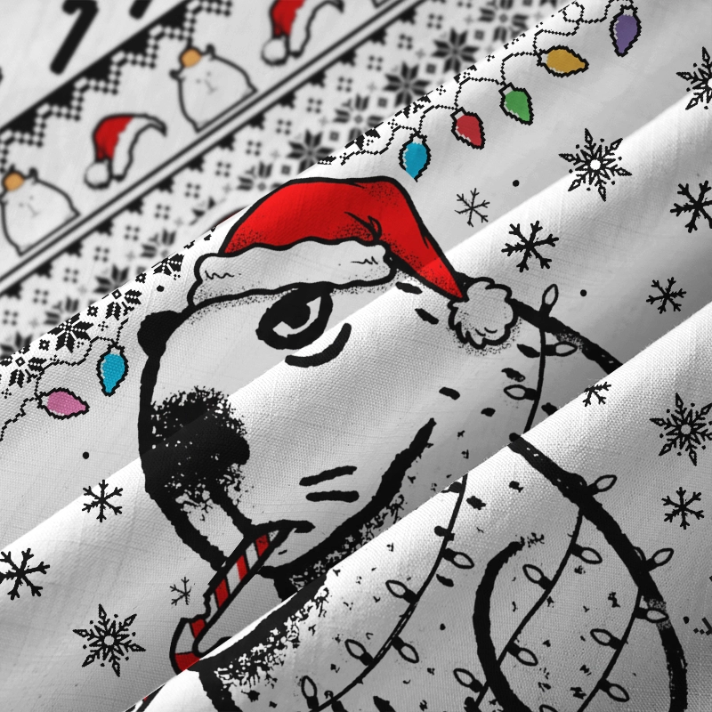 Tokyo-Tiger Christmas Capybara Button-up Shirt