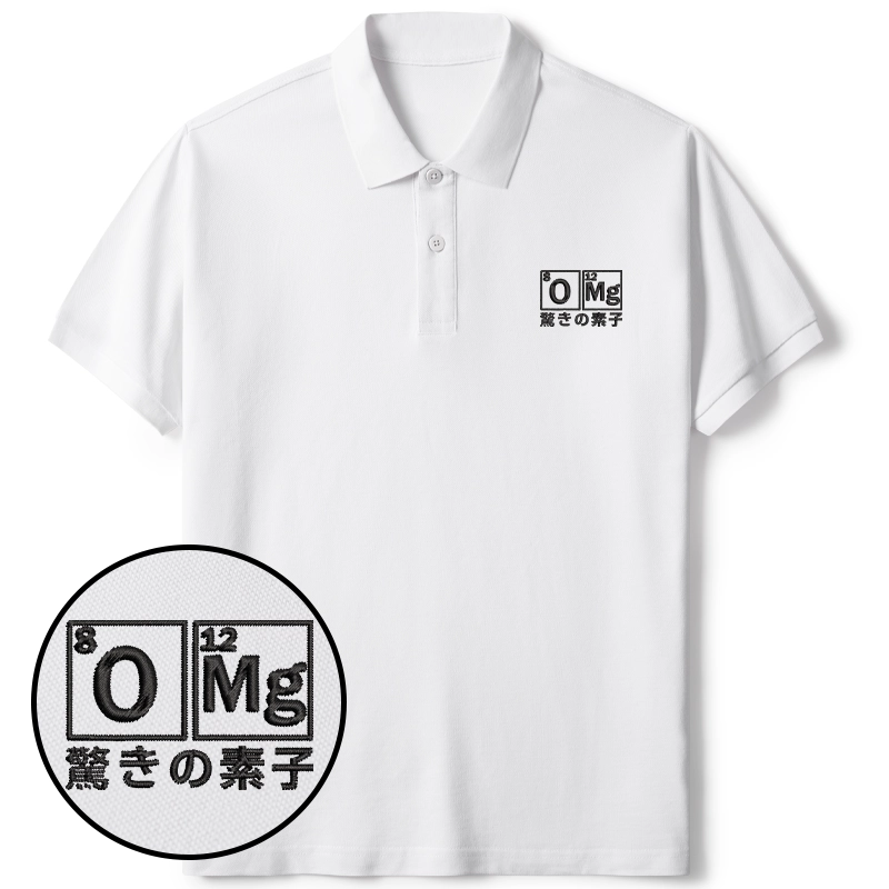 Tokyo-Tiger The Element Of Surprise Embroidered Polo T-Shirt