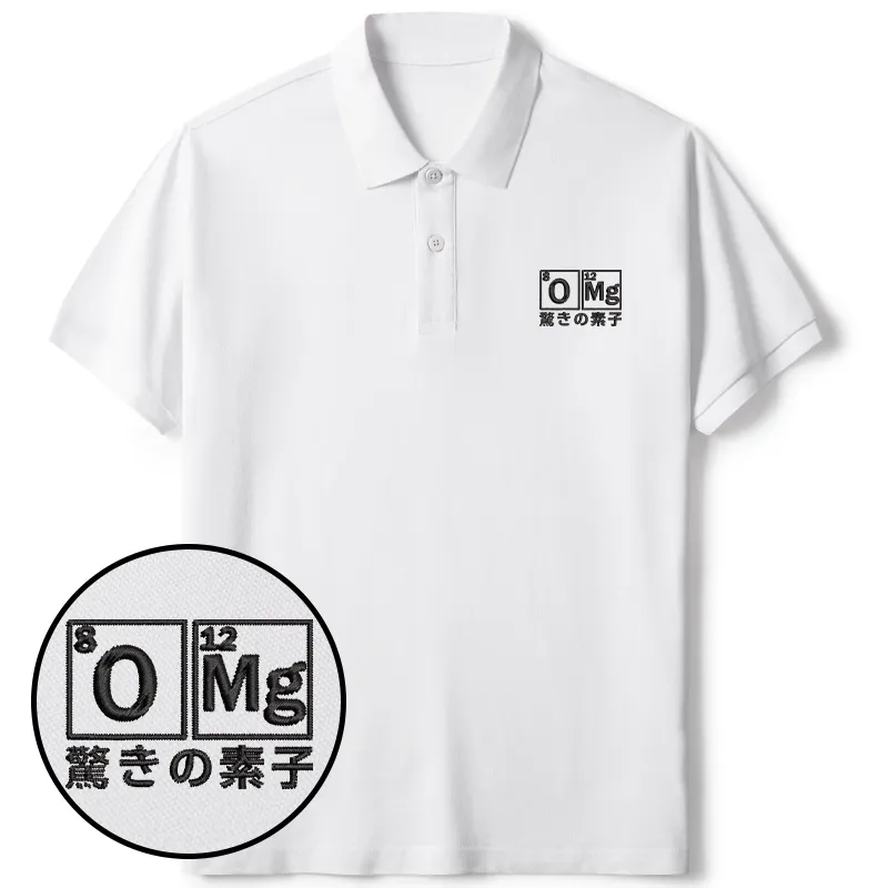 Tokyo-Tiger The Element Of Surprise Embroidered Polo T-Shirt