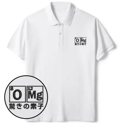 Tokyo-Tiger The Element Of Surprise Embroidered Polo T-Shirt