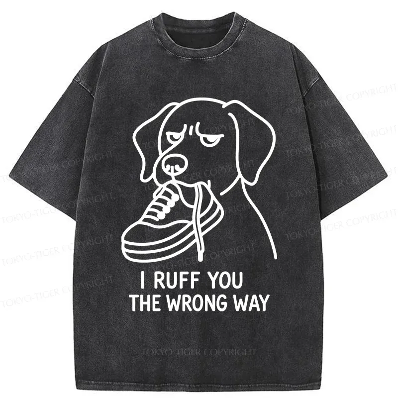 Tokyo-Tiger Dog's Accidental Mistake Washed T-Shirt