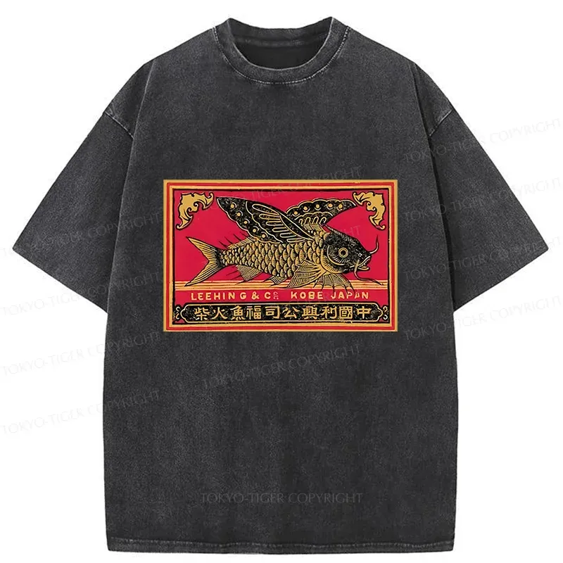 Tokyo-Tiger Flying Fish Washed T-Shirt