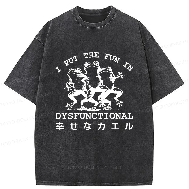 Tokyo-Tiger Happy Frogs Washed T-Shirt