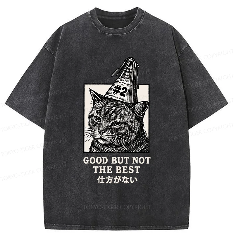 Tokyo-Tiger Second Place Cat Washed T-Shirt