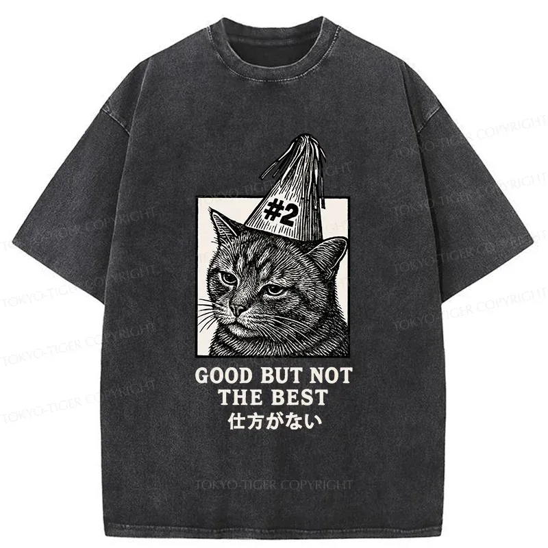 Tokyo-Tiger Second Place Cat Washed T-Shirt