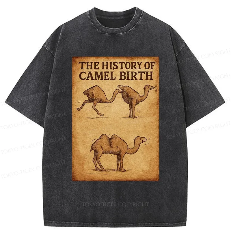 Tokyo-Tiger The History Of The Camel Washed T-Shirt