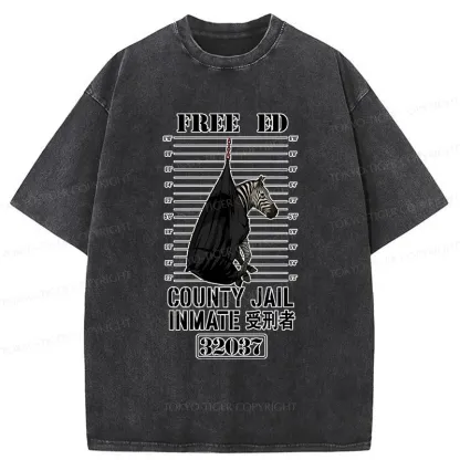 Tokyo-Tiger Zebra Caught Washed T-Shirt